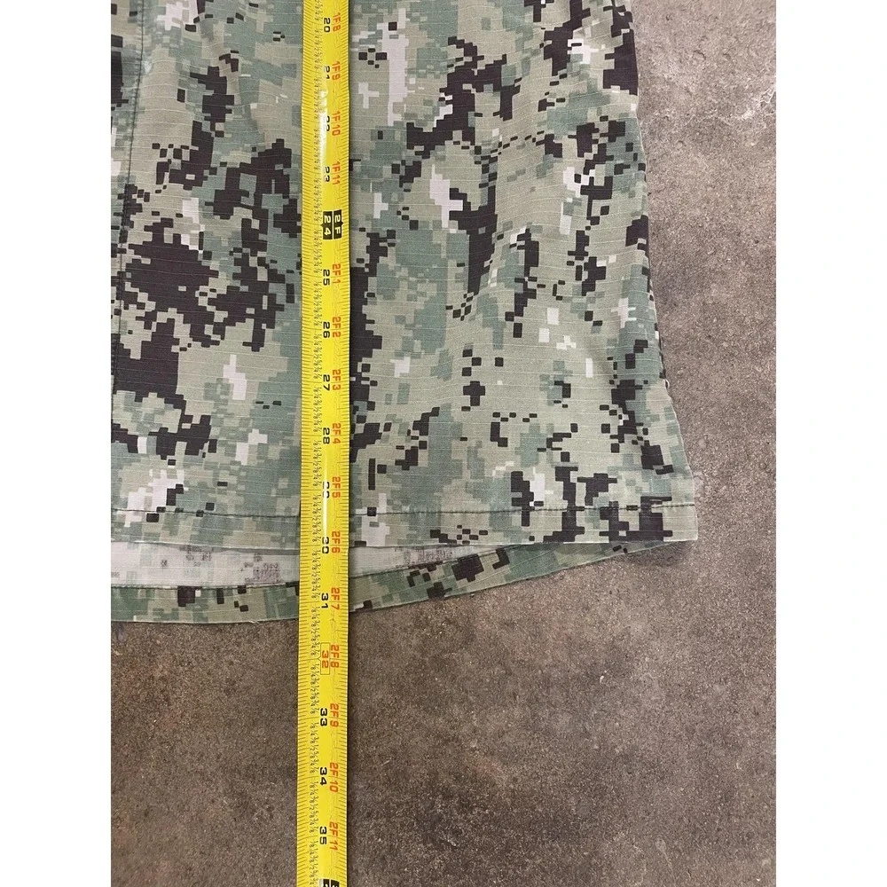 U.S. Navy Jacket Mens LT Green Digital‎ Camo Military Utility Cotton Ripstop
